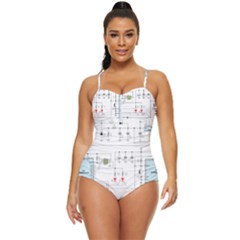 Circuits-electronics-atmel Retro Full Coverage Swimsuit by Jancukart