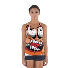 Brain Cartoon Animation Sport Tank Top  by Jancukart