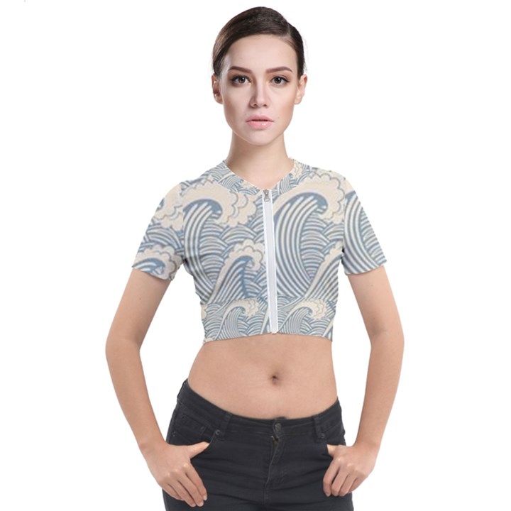 4c2e940f5bda3ab6630f3af5b374bd0a Short Sleeve Cropped Jacket