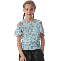 Seamless Foliage Kids  Butterfly Cutout Tee by artworkshop