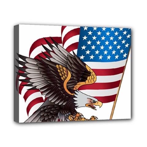 American-eagle- Clip-art Canvas 10  X 8  (stretched) by Jancukart