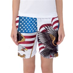 American-eagle- Clip-art Women s Basketball Shorts by Jancukart