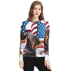 American-eagle- Clip-art Women s Long Sleeve Rash Guard by Jancukart