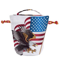 American-eagle- Clip-art Drawstring Bucket Bag by Jancukart