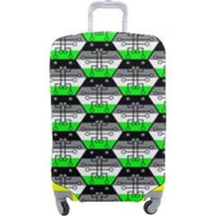 Hackers Town Void Mantis Hexagon Agender Agender Info Pride Flag Luggage Cover (large) by WetdryvacsLair