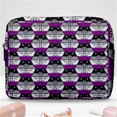 Hackers Town Void Mantis Hexagon Asexual Ace Pride Flag Make Up Pouch (large) by WetdryvacsLair