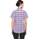 Hackers Town Void Mantis Hexagon Bigender Pride Flag Women s Short Sleeve Shirt View2