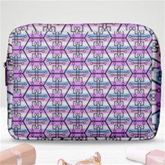 Hackers Town Void Mantis Hexagon Bigender Pride Flag Make Up Pouch (large) by WetdryvacsLair