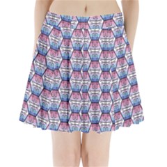 Hackers Town Void Mantis Hexagon Bigender Seven 7 Stripe Pride Flag Pleated Mini Skirt by WetdryvacsLair