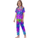 Liquid Rainbows Kids  Satin Short Sleeve Pajamas Set View1