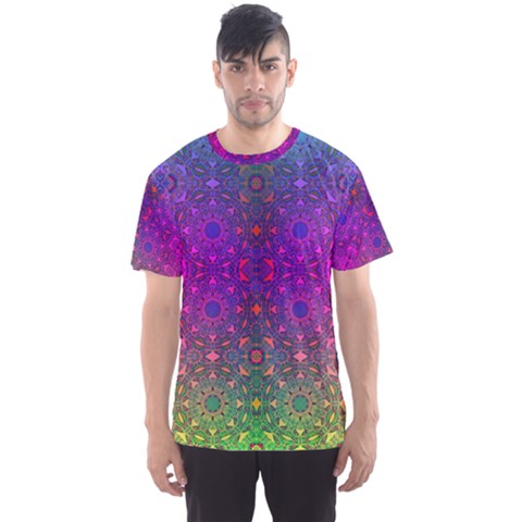 Stained Glass Vision Men s Sport Mesh Tee by Thespacecampers