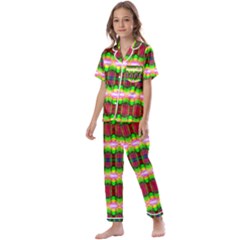 Extra Terrestrial Kids  Satin Short Sleeve Pajamas Set by Thespacecampers