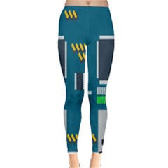 Amphisbaena Two Platform Dtn Node Vector File Leggings  by Sapixe