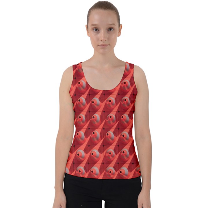 Sculpture-art-traffic-cones-plastic Velvet Tank Top