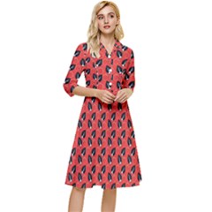 Glowing Leafs Classy Knee Length Dress by Sparkle