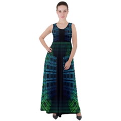 Technology-artificial-intelligence Empire Waist Velour Maxi Dress by Jancukart