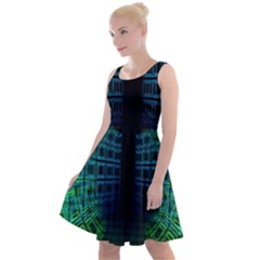 Technology-artificial-intelligence Knee Length Skater Dress by Jancukart