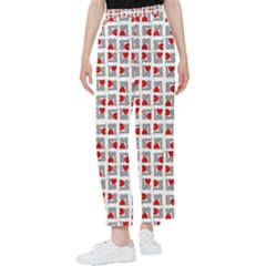 Spanish Love Phrase Motif Pattern Women s Pants  by dflcprintsclothing