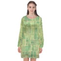 Bathroom Ceramic  Long Sleeve Chiffon Shift Dress  View1