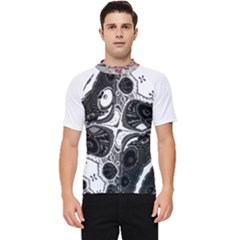 Im Fourth Dimension Black White 4 Men s Short Sleeve Rash Guard by imanmulyana