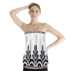 Im Fourth Dimension Black White 5 Strapless Top by imanmulyana