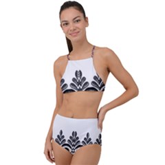 Im Fourth Dimension Black White 5 High Waist Tankini Set by imanmulyana