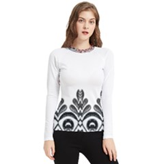 Im Fourth Dimension Black White 5 Women s Long Sleeve Rash Guard by imanmulyana