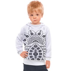 Im Fourth Dimension Black White 9 Kids  Hooded Pullover by imanmulyana