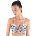 IM Fourth Dimension Black White 9 Woven Tie Front Bralet View1