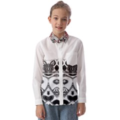 Im Fourth Dimension Black White 12 Kids  Long Sleeve Shirt by imanmulyana