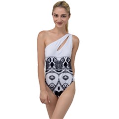 Im Fourth Dimension Black White 12 To One Side Swimsuit by imanmulyana