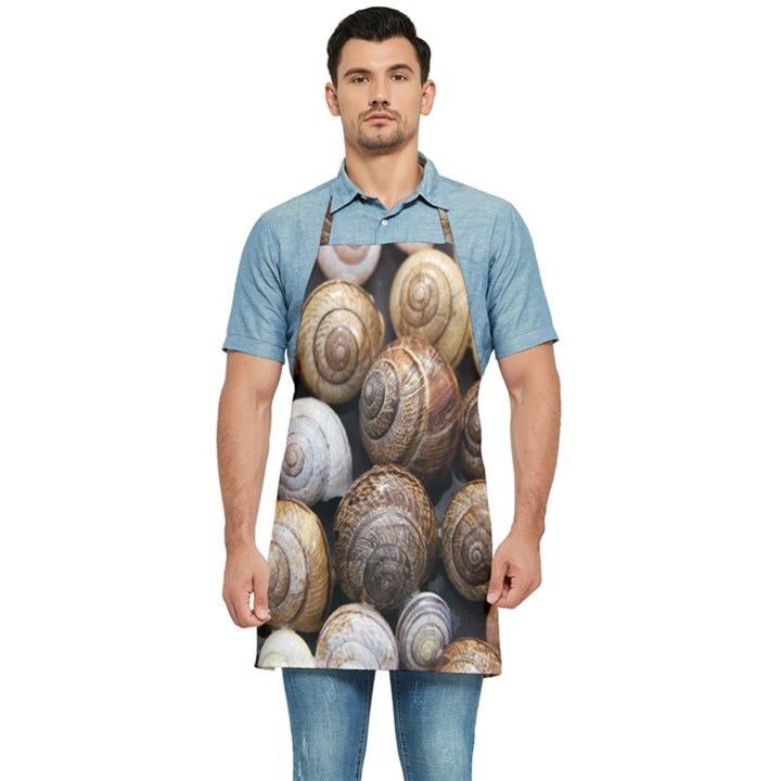 Snail Shells Pattern Arianta Arbustorum Kitchen Apron