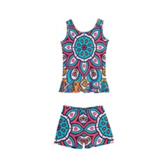 Mandala Spirit Kids  Boyleg Swimsuit by zappwaits