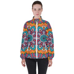 Mandala Spirit Women s High Neck Windbreaker by zappwaits