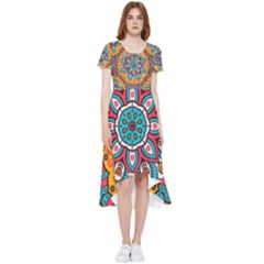 Mandala Spirit High Low Boho Dress by zappwaits