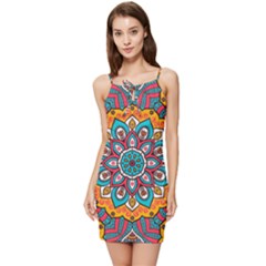 Mandala Spirit Summer Tie Front Dress by zappwaits