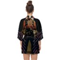 MDLR Half Sleeve Chiffon Kimono View2