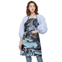 Abstract Painting Black Pocket Apron by nateshop