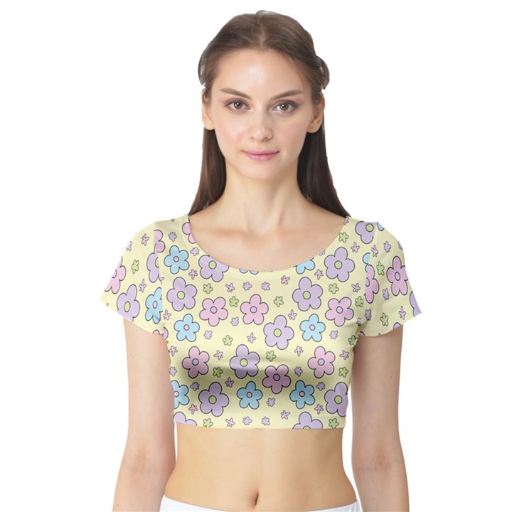 [MADE TO ORDER] Bubble Flower Crop Top