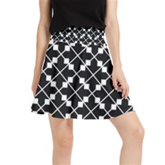 Abstract-black Waistband Skirt by nateshop