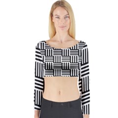 Basket Long Sleeve Crop Top by nateshop