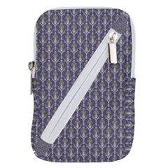 Seamless-pattern Gray Belt Pouch Bag (large) by nateshop