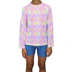 Dungeons And Cuties Kids  Long Sleeve Swimwear by thePastelAbomination