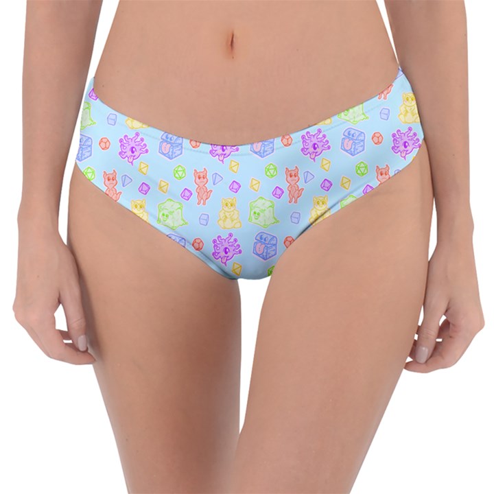 Dungeons and Cuties in Blue Reversible Classic Bikini Bottoms