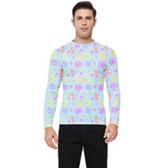 Dungeons And Cuties In Blue Men s Long Sleeve Rash Guard by thePastelAbomination