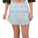 Dungeons and Cuties in Blue Fishtail Mini Chiffon Skirt View1