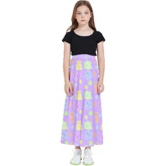 Dungeons And Cuties Kids  Flared Maxi Skirt by thePastelAbomination