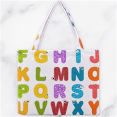 Vectors Alphabet Eyes Letters Funny Mini Tote Bag by Sapixe