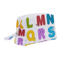 Vectors Alphabet Eyes Letters Funny Wristlet Pouch Bag (medium) by Sapixe