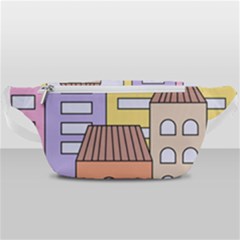 Houses City Architecture Building Waist Bag  by Sapixe